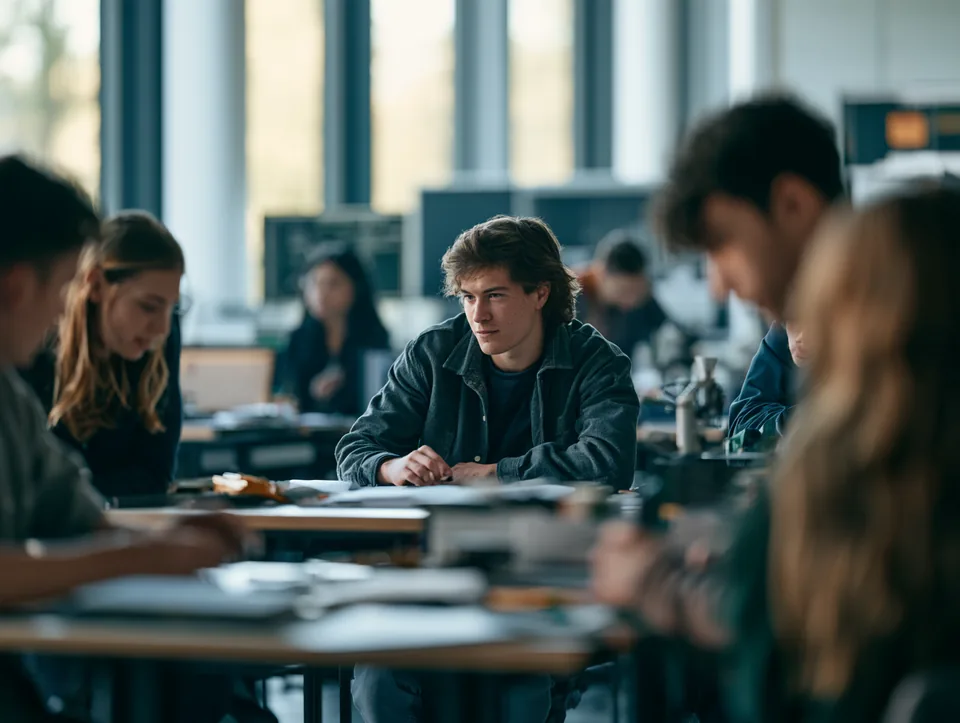 Alumnado de Formación Profesional en el aula