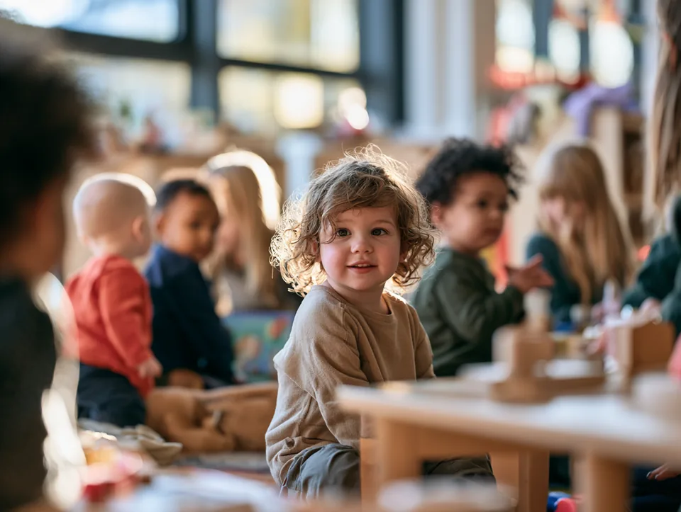 Alumnado de Educación Infantil en el aula