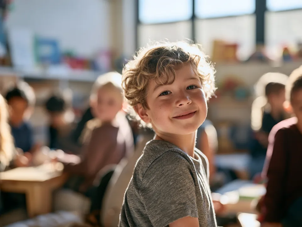 Alumnado de Educación Primaria en el aula